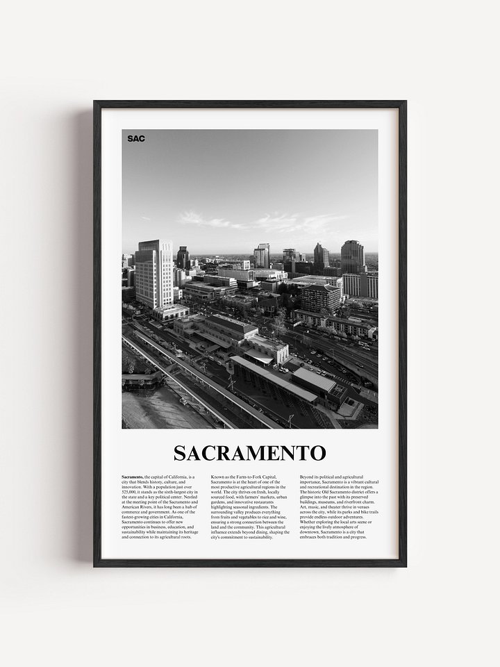 Sacramento 02 Newspaper Poster product image (1)