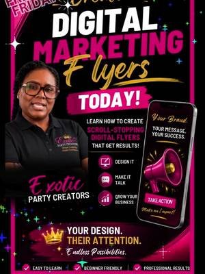 Freebie Friday is here. Inbox me the word “DIGITAL” for the link.  #digitalmarketing  #digitaltalkingflyers #aibusinessbranding #businessbranding #exoticpartycreations 