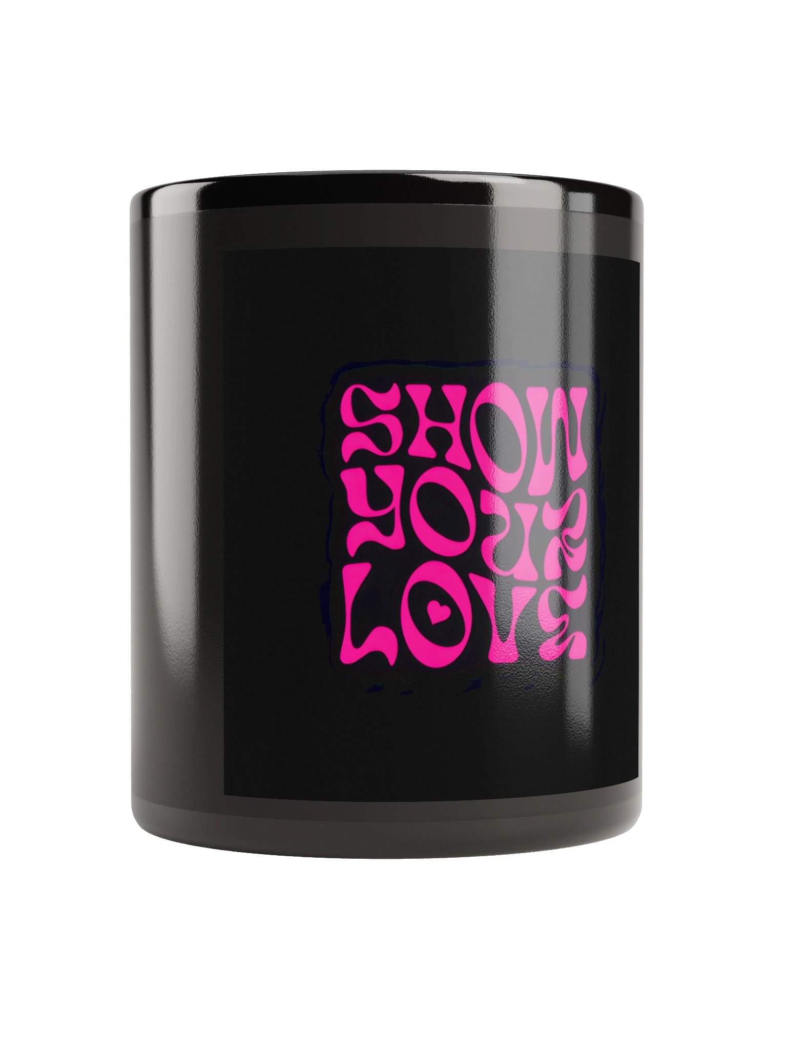Retro Love Wave Black Mug product image (1)