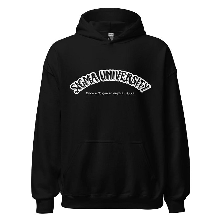 Sigma University Hoodie (White Text) product image (1)