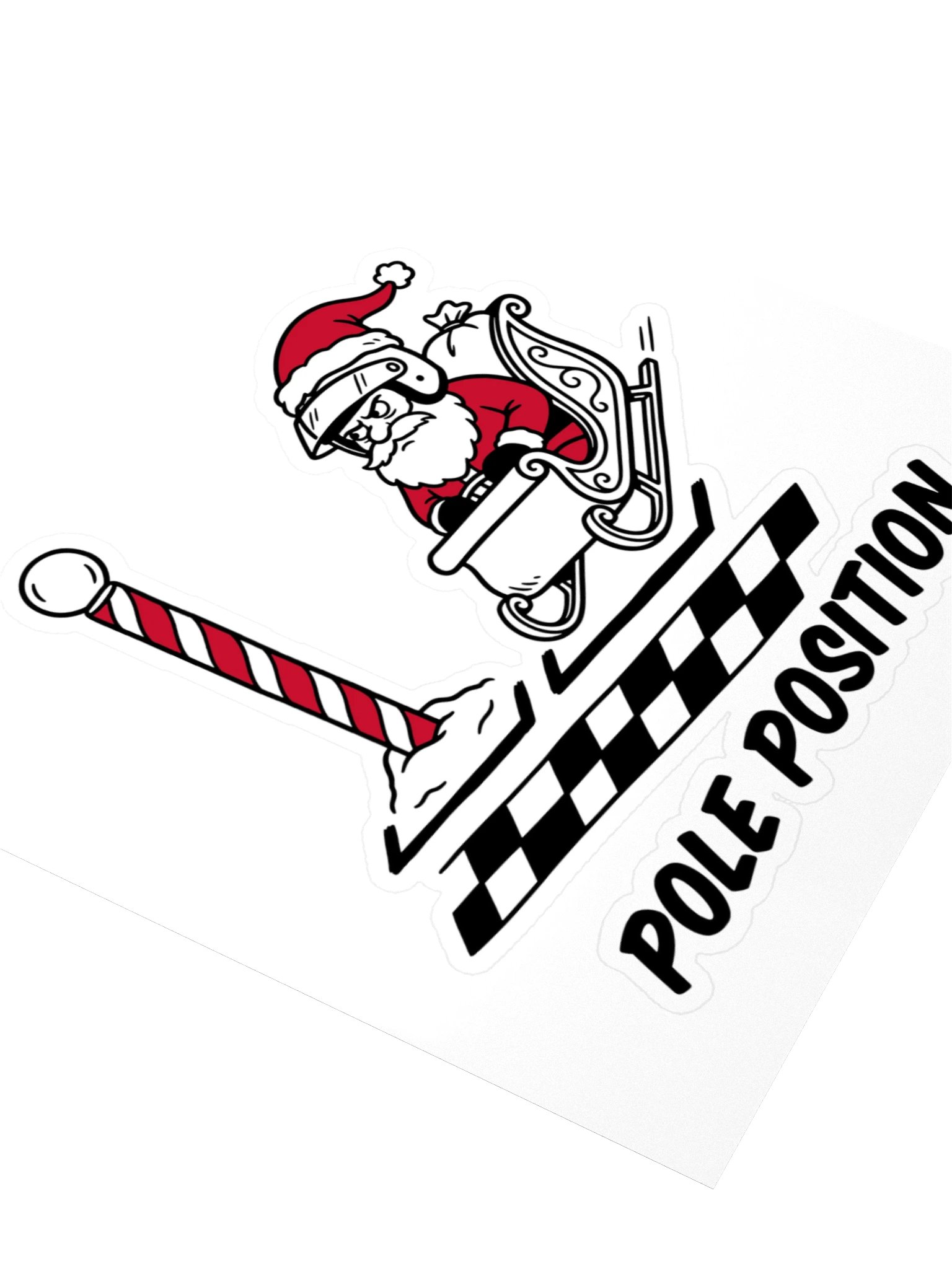 Pole Position Santa Sticker product image (3)