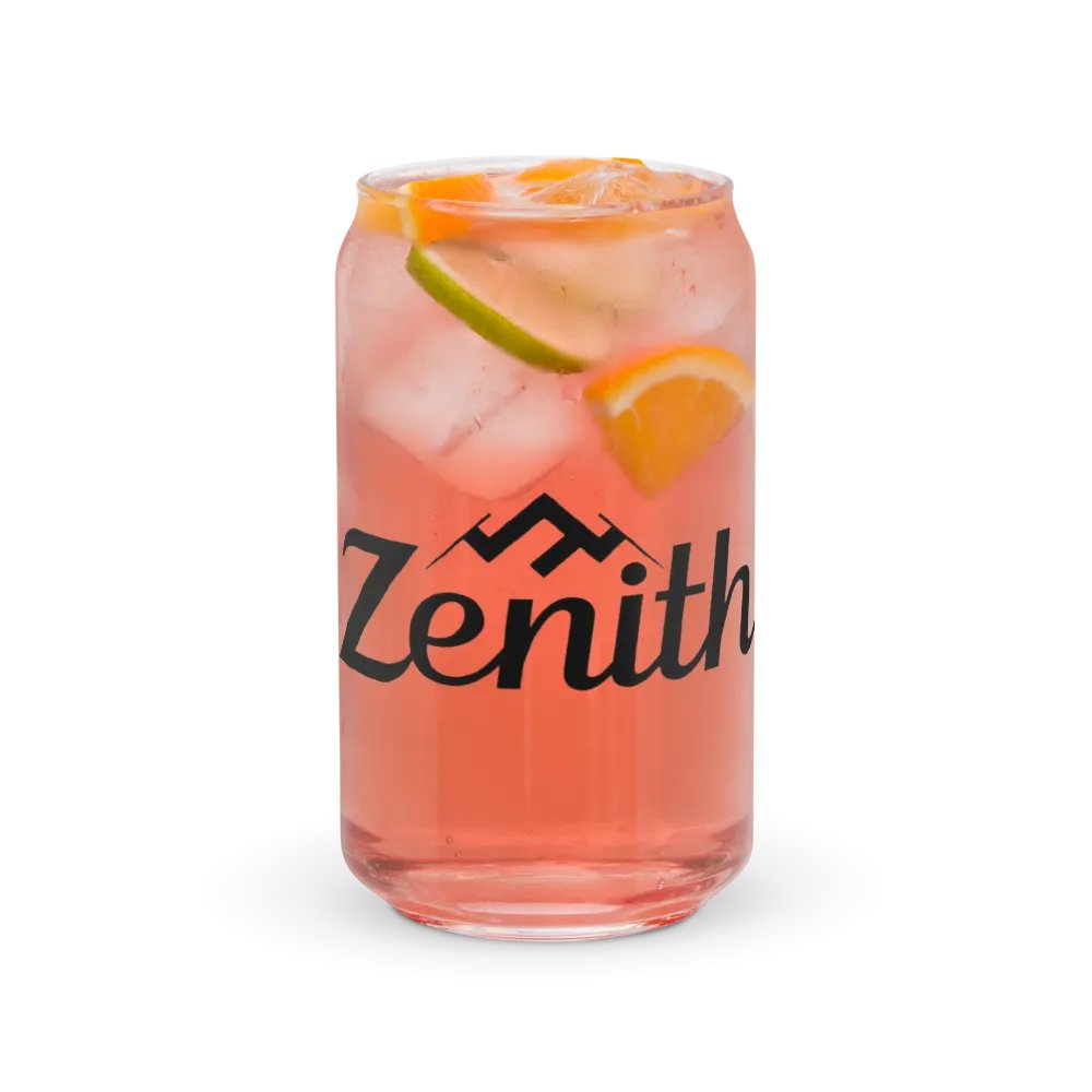 Zenith Can-Shaped Glass - Mountain Peak Design, 16oz product image (7)