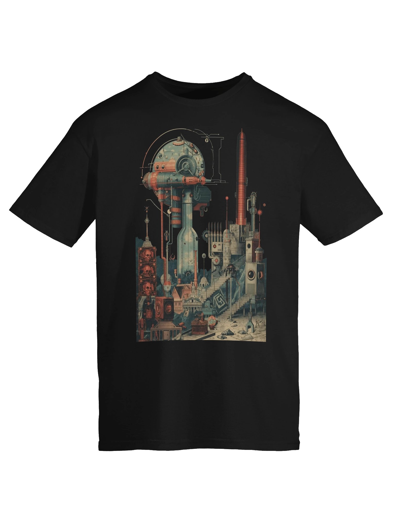 Surreal Industrial Skyline T-Shirt product image (4)
