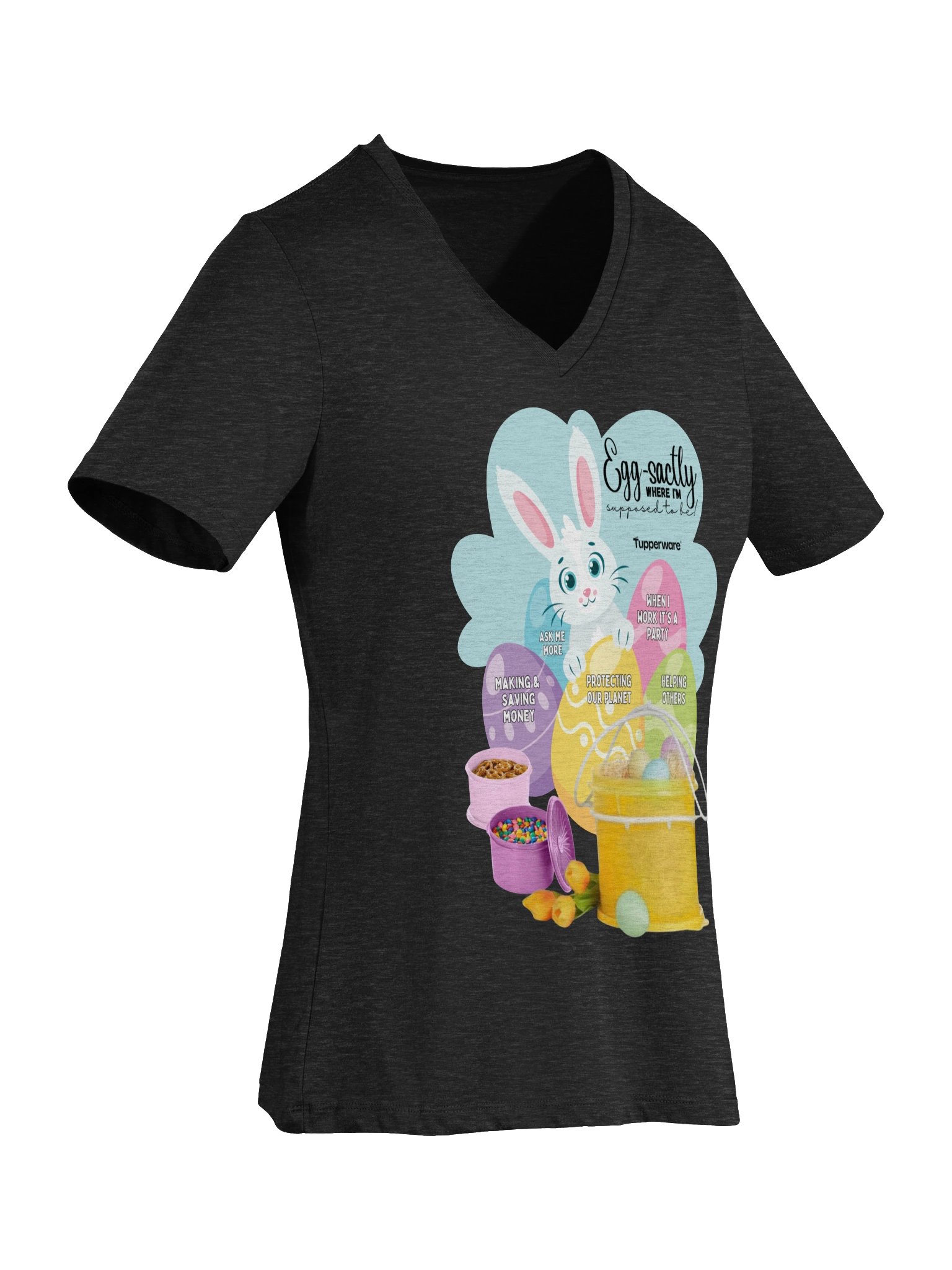 Tupperware Easter V-Neck Tee product image (35)