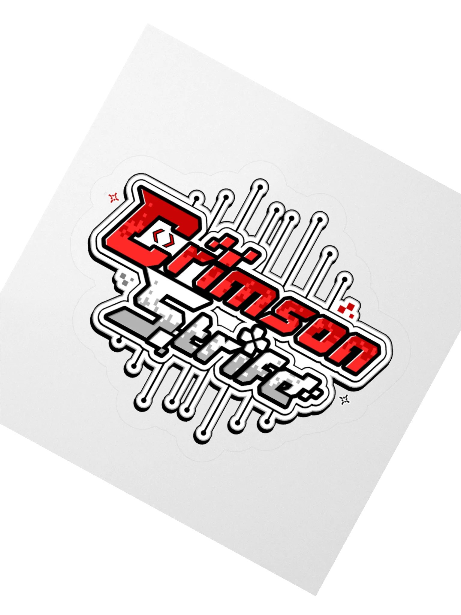 CrimsonStrife Square Logo Kiss Cut Stickers product image (4)