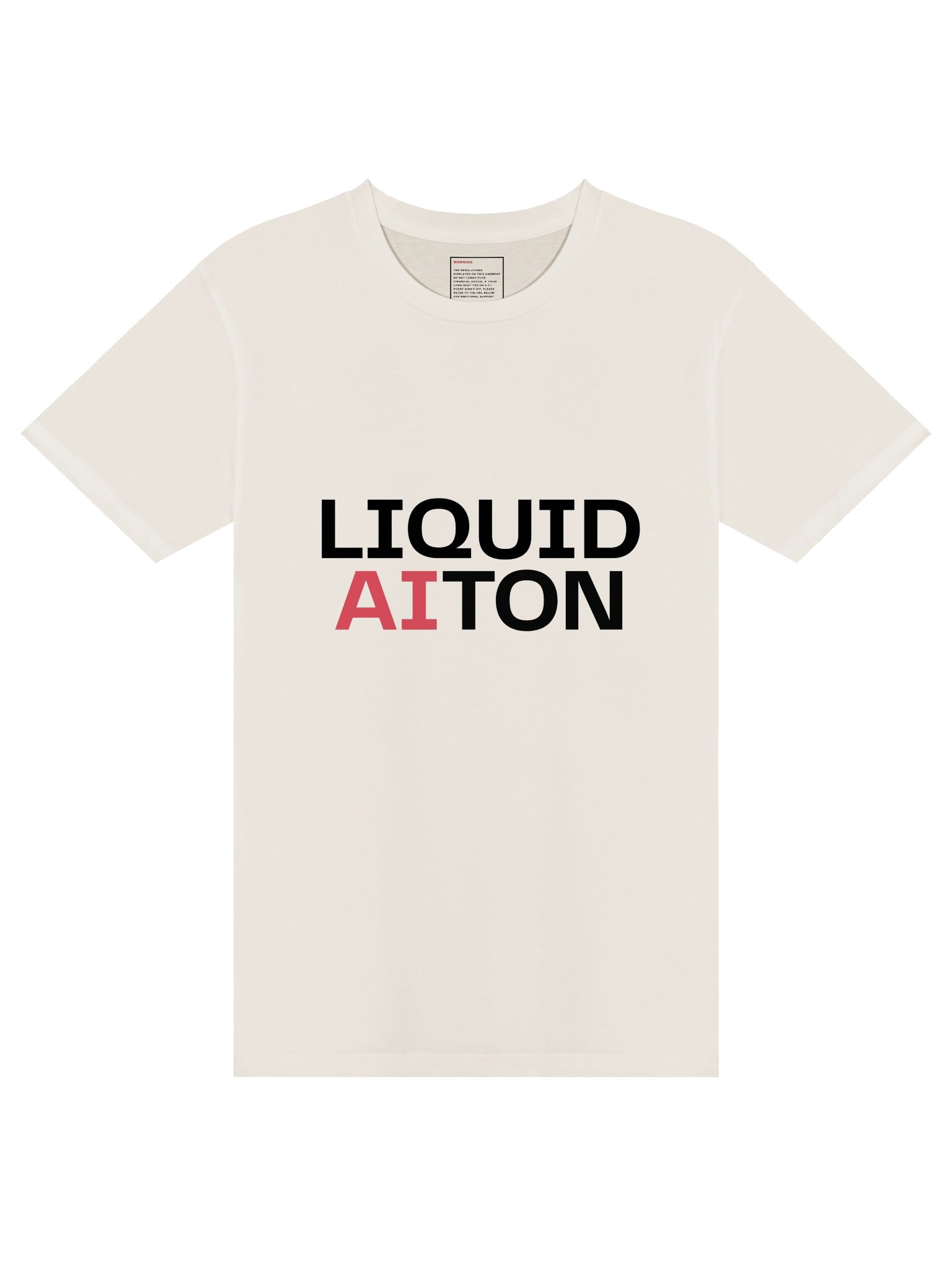 LIQUID-AI-TON T-Shirt White (Light Mode) product image (19)