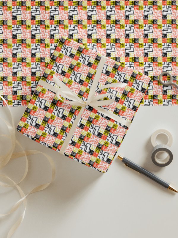 Symmetry in Color: Abstract Wrapping Paper Set product image (2)