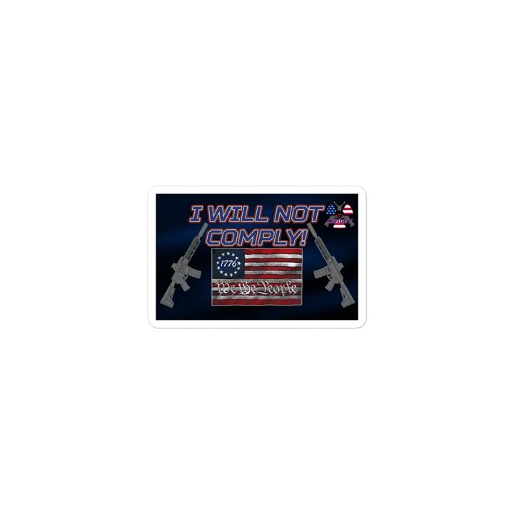 Will Not Comply Die-Cut Magnet product image (1)