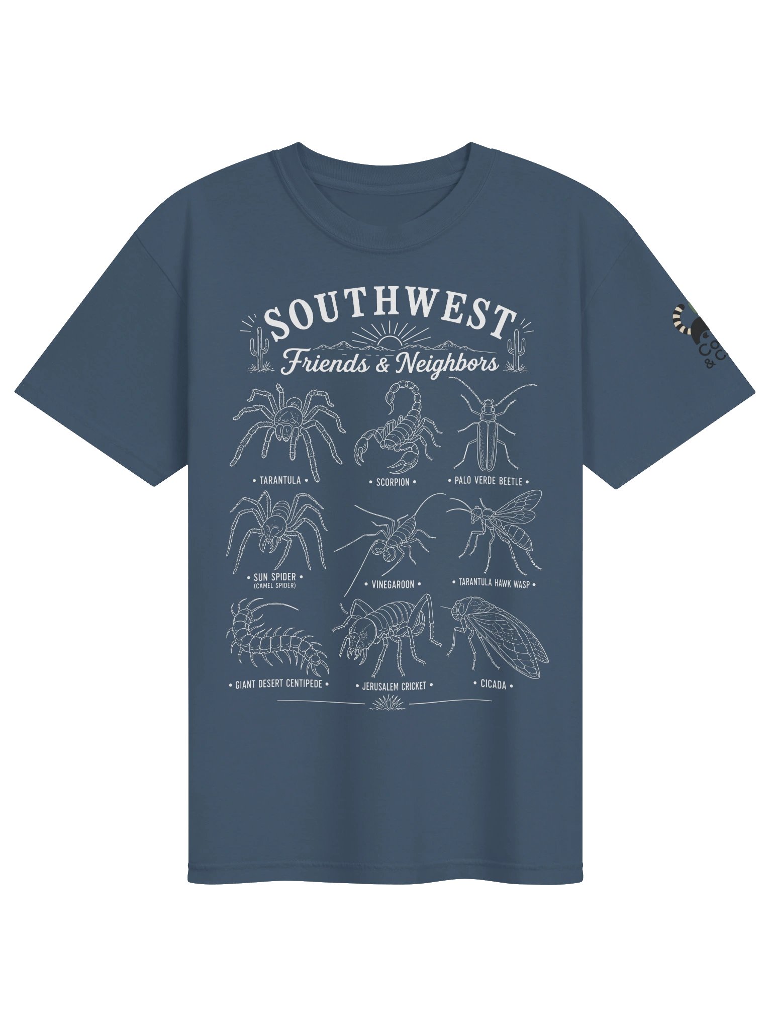Southwest Friends & Neighbors Desert Tee - depicting Insects and Arthropods product image (49)