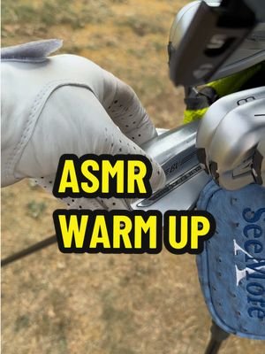 Golf warm up but ASMR  Turn up your volume  #golf #golfing #golfer #asmr #golftok 