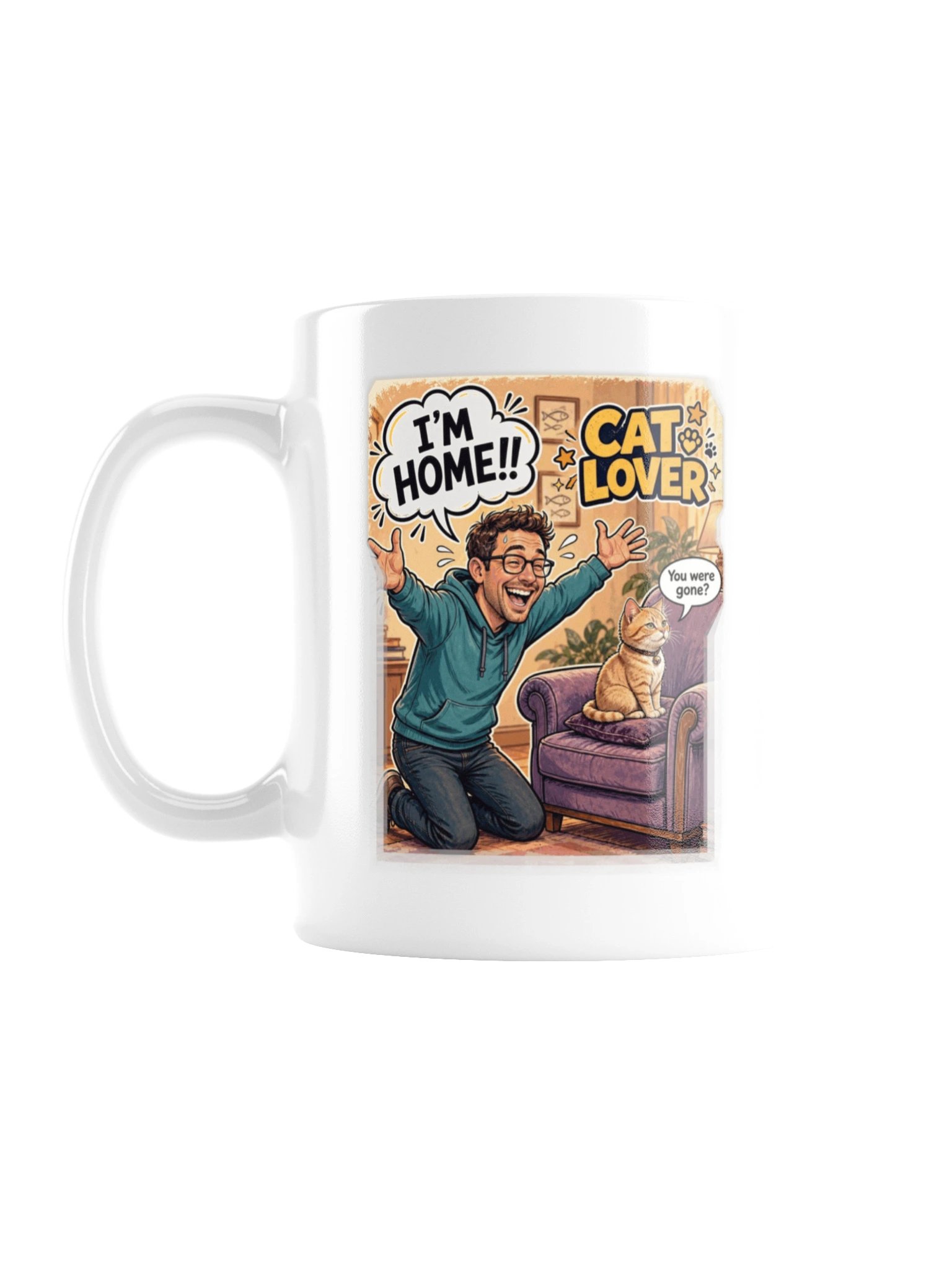 Cat Lover White Glossy Mug product image (1)