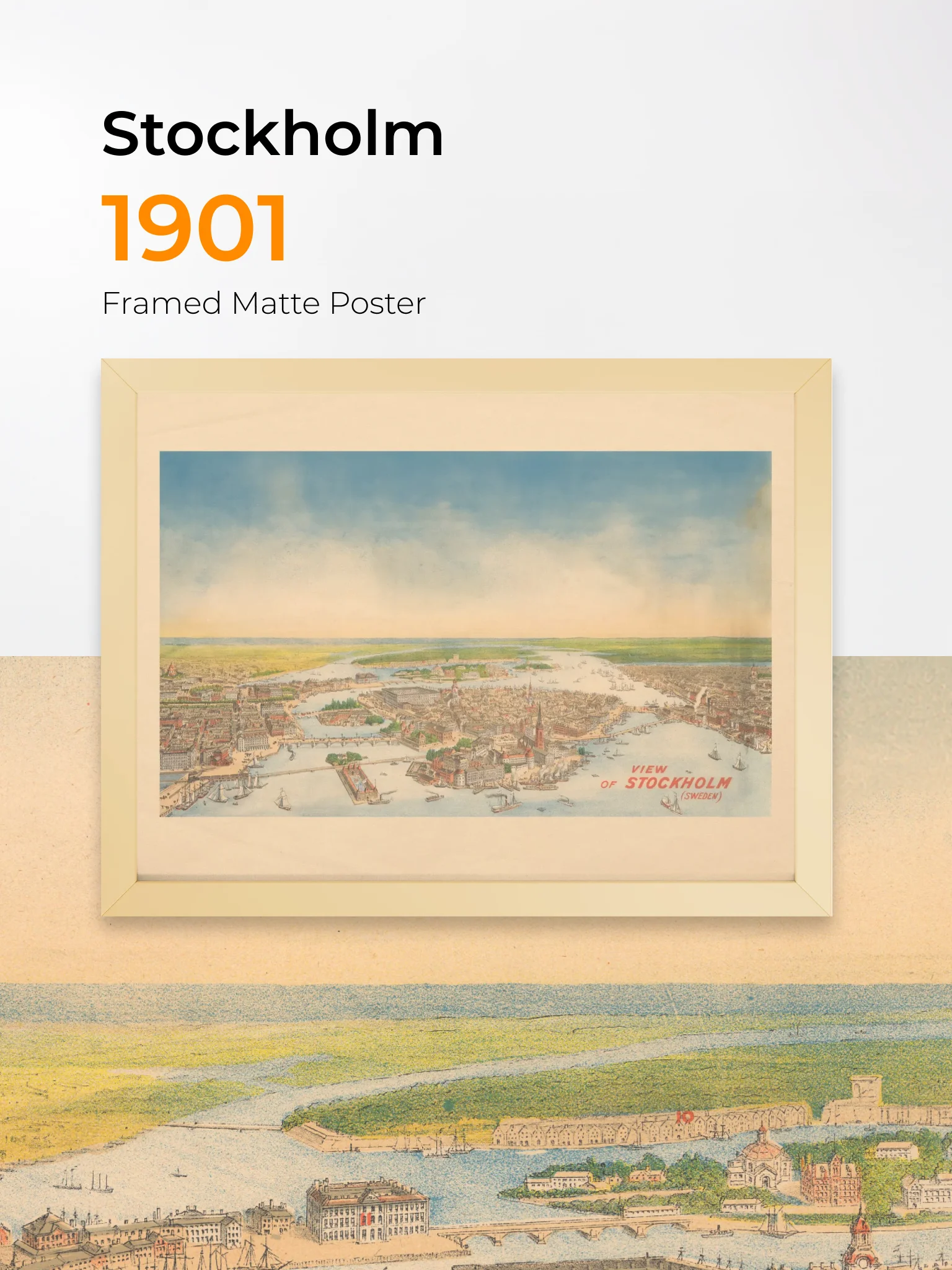 Stockholm 1901 (Framed Poster Print) product image (1)