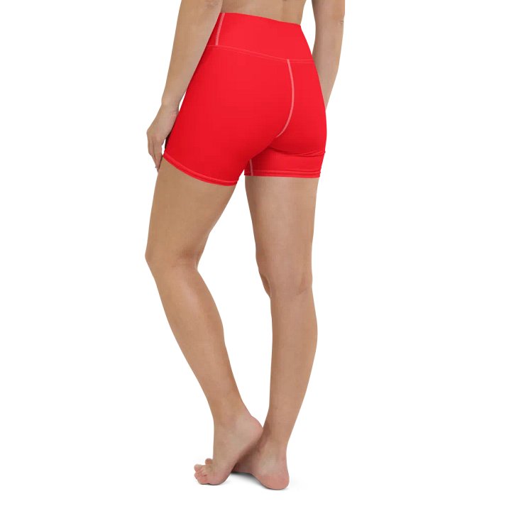 Bright Red High-Waist Shorts product image (2)