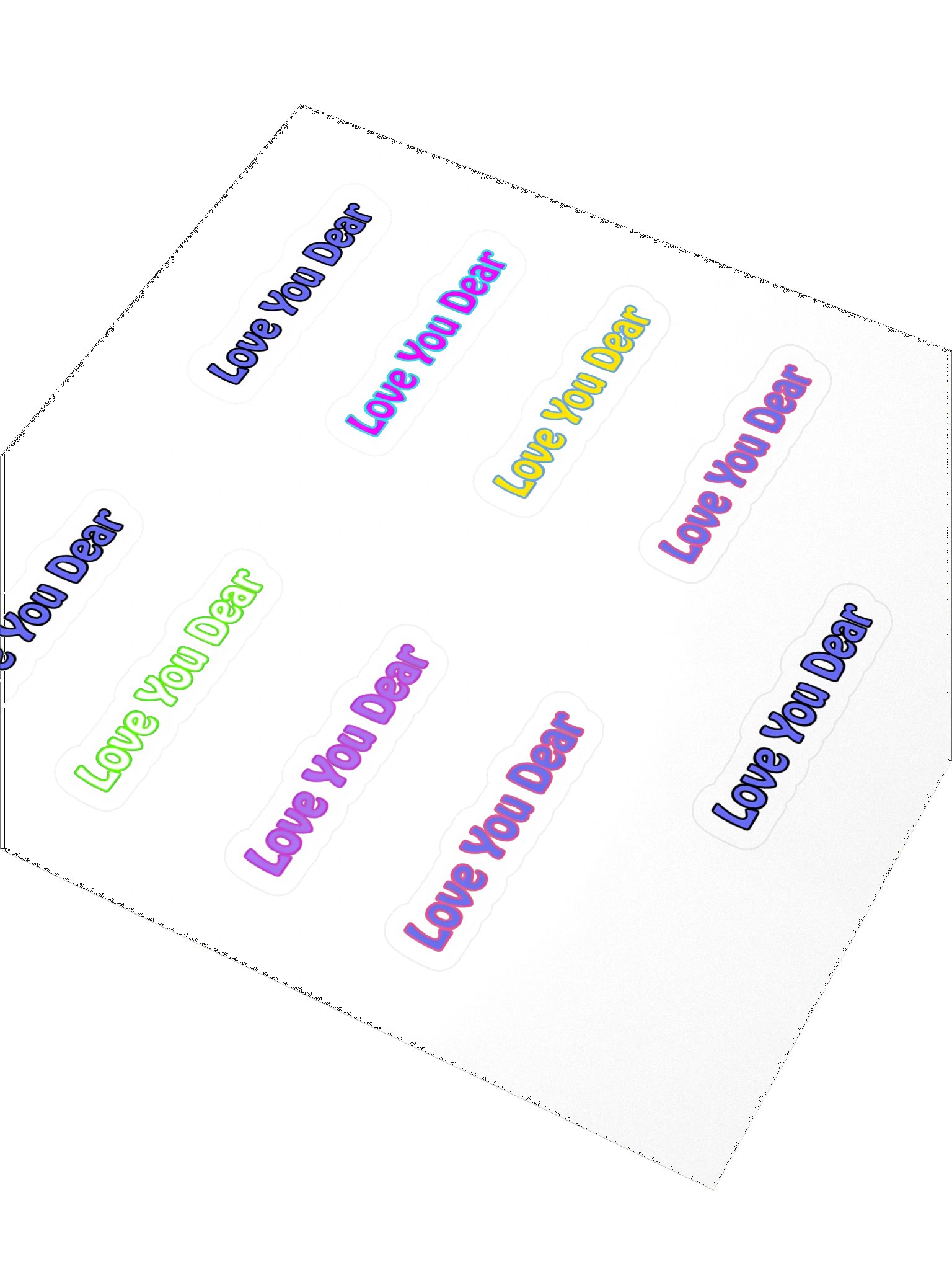 Love You Dear Valentine’s Day Stickers 9PK product image (3)