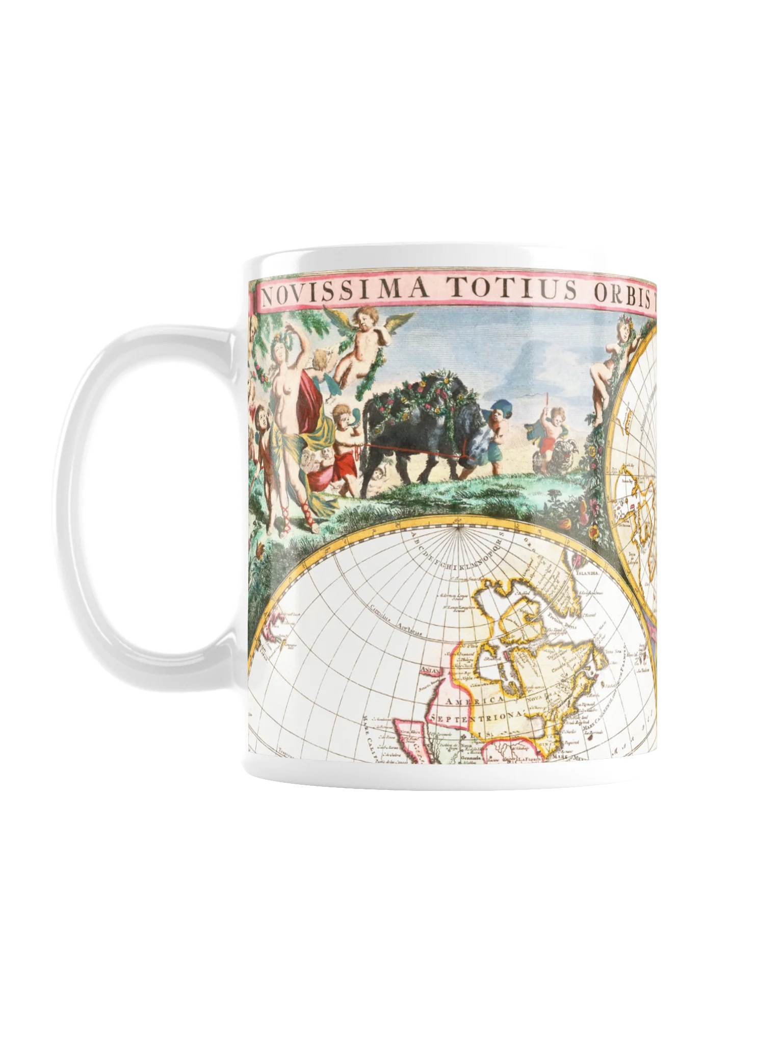 Ornate Antique World Map Mug product image (1)