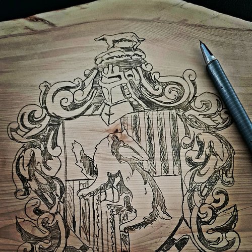 Pyrography prep for a badger repping Dutchman by the name of @ser_chunks 

You can watch it being burned tonight, live, on th...