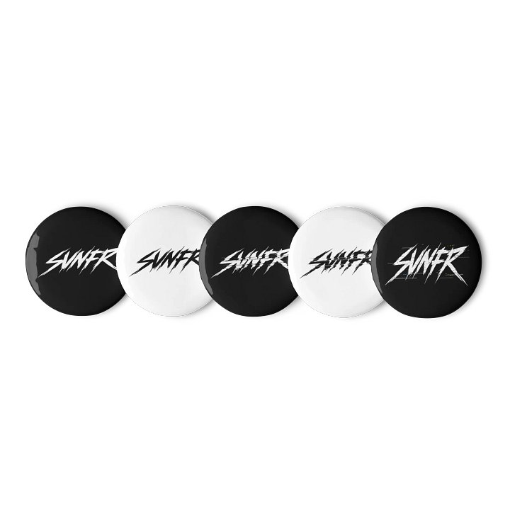 Glitch Pins (Black/White Set) product image (1)