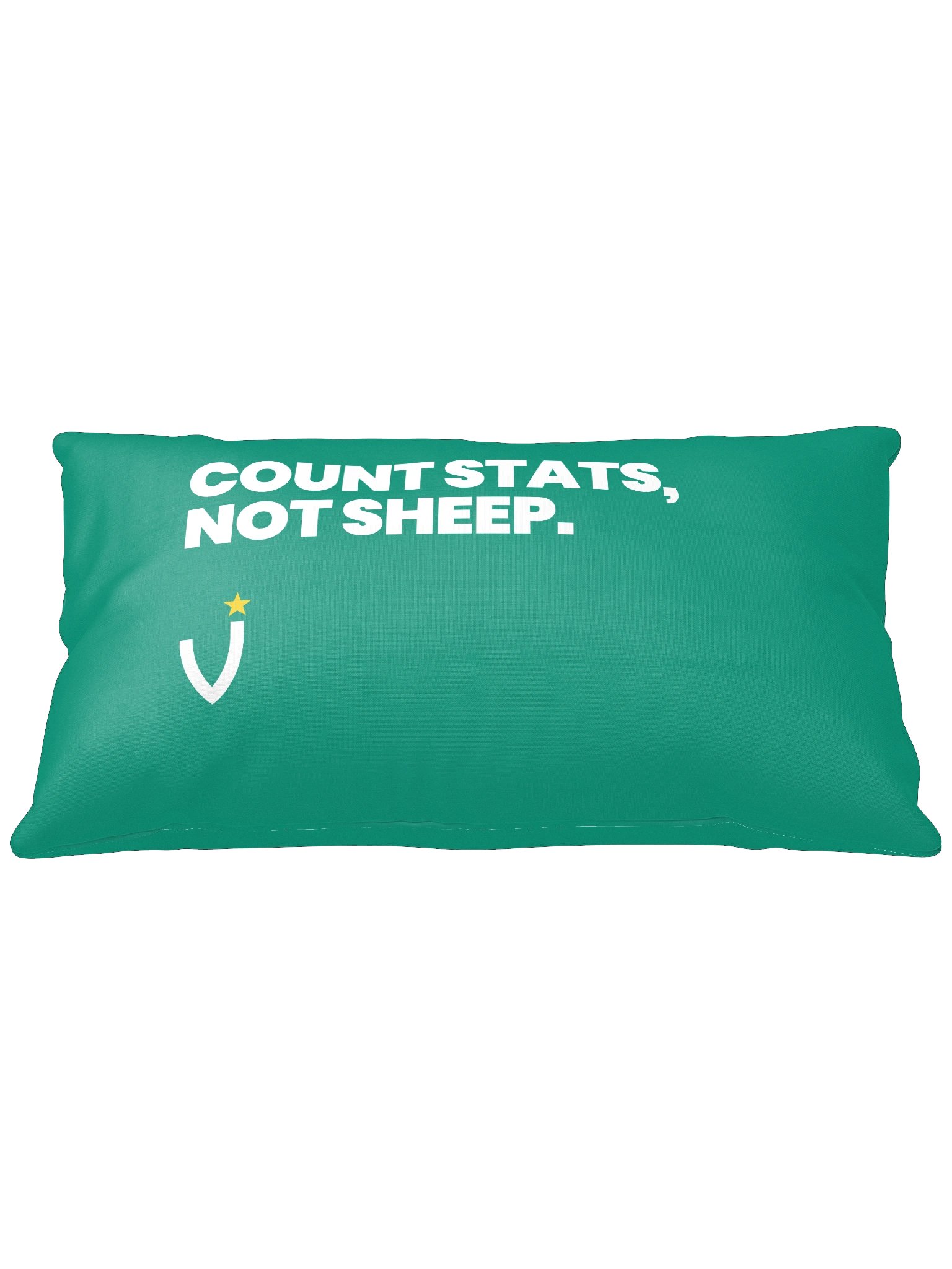 COUNT STATS, NOT SHEEP Basic Pillow product image (1)