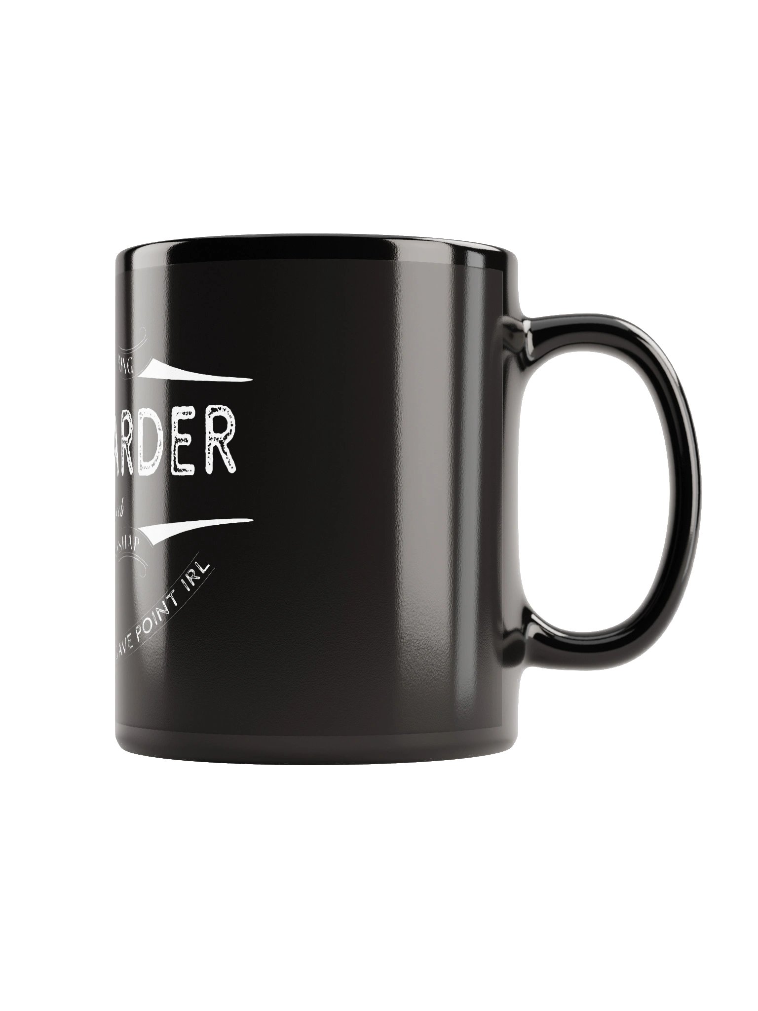 Nerd Harder or Die a n00b Mug (Black) product image (6)