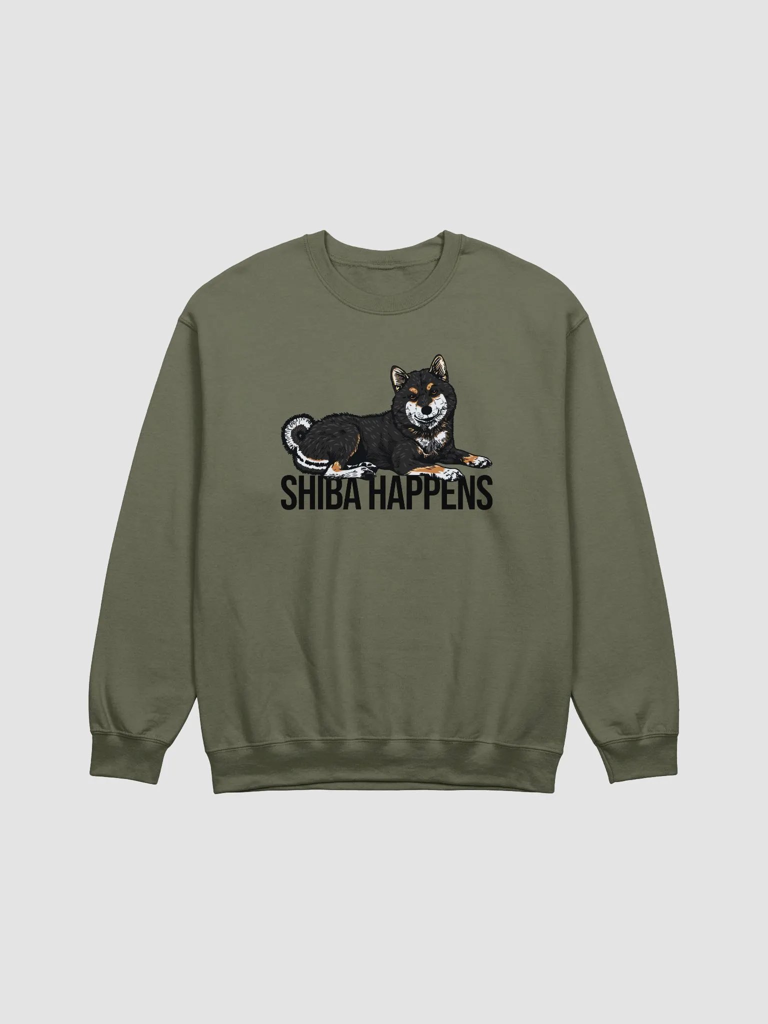 Shiba Happens Sweatshirt of a Shiba Inu(Tricolor) | Funny Shirt for Shiba Inu Paw-rents product image (1)