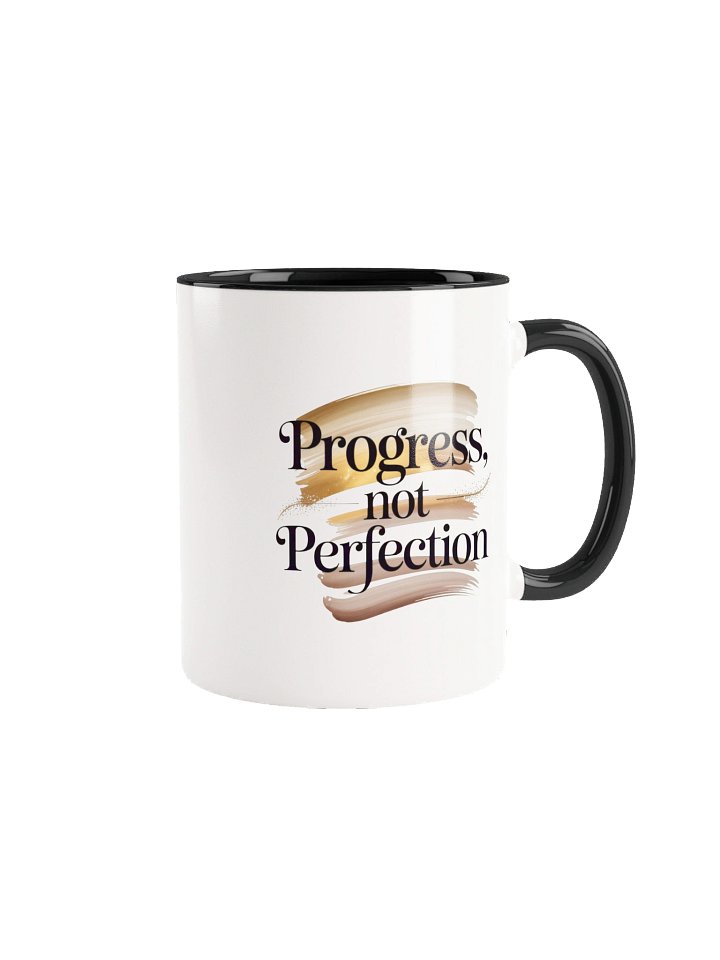 Progress Not Perfection Coffee Mug - with Color Inside product image (1)