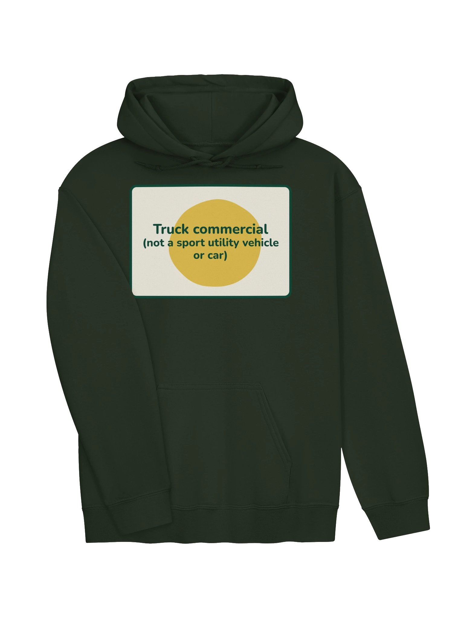 Truck commercial hoodie (green) product image (3)
