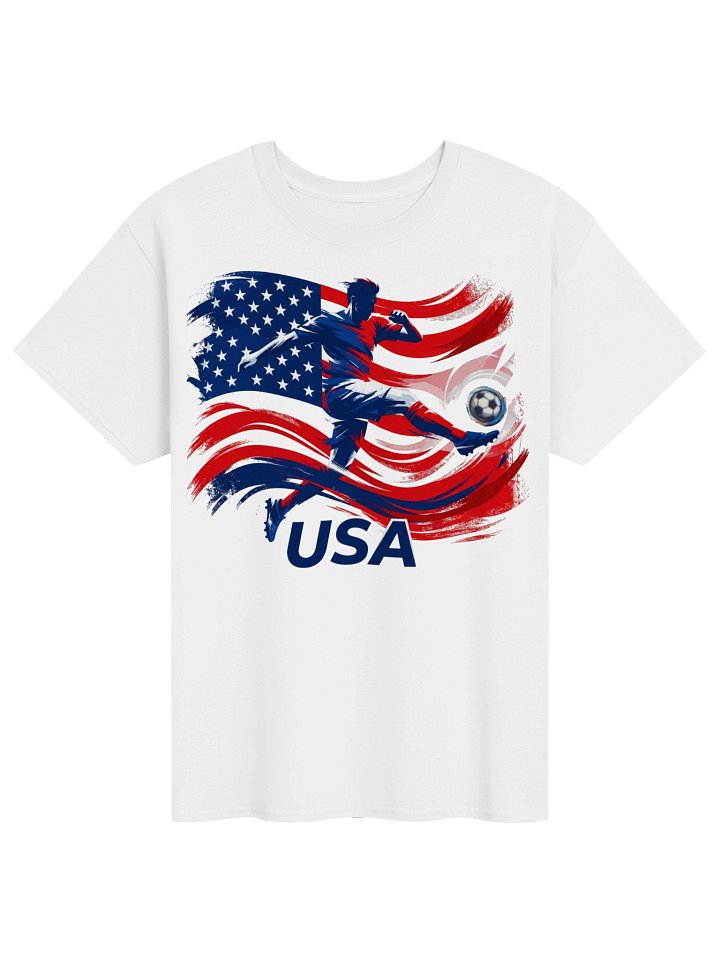 USA Soccer Pride Graphic Tee | World 2026 Patriotic Football Shirt product image (2)
