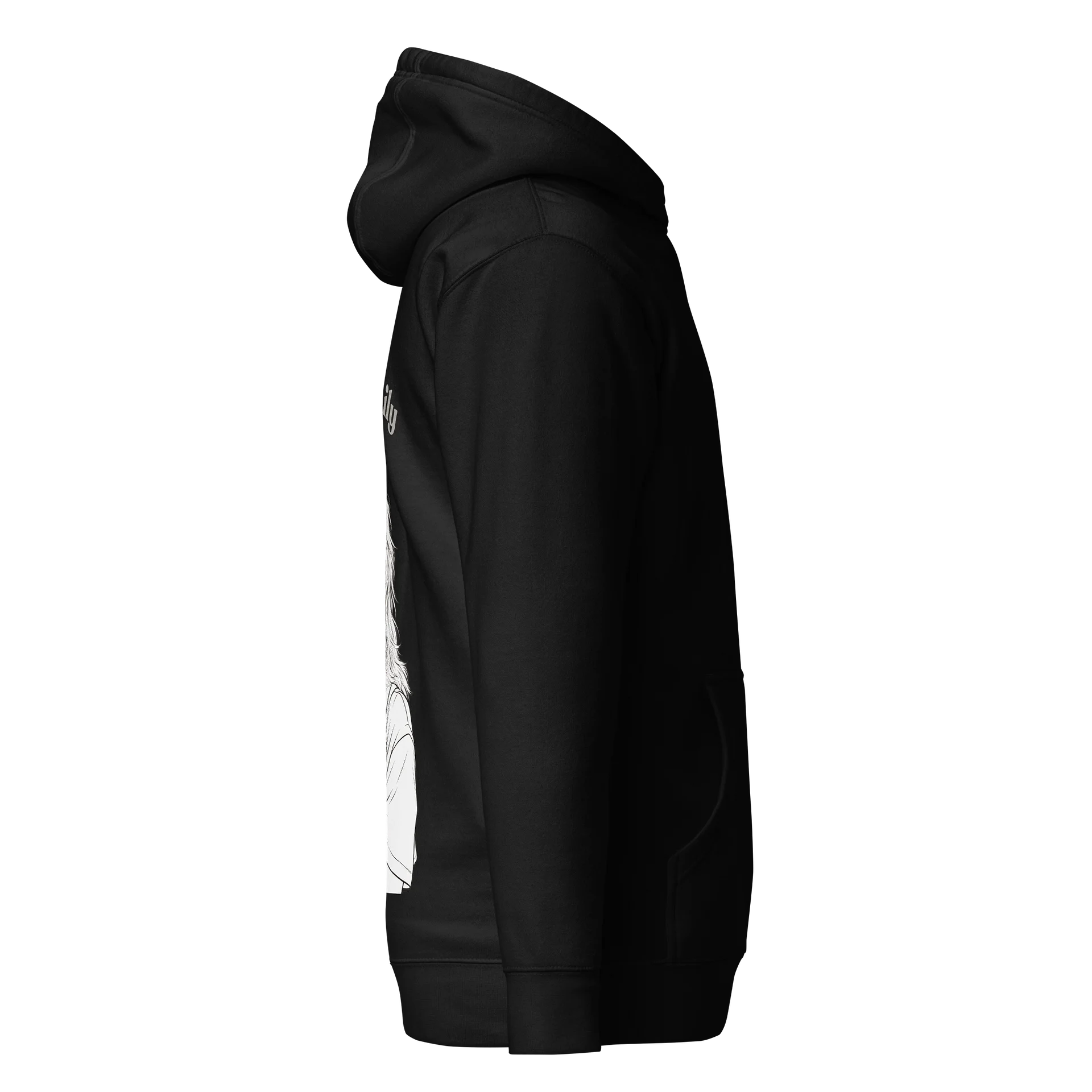 Puppy Kiss Black & White Hoodie product image (5)