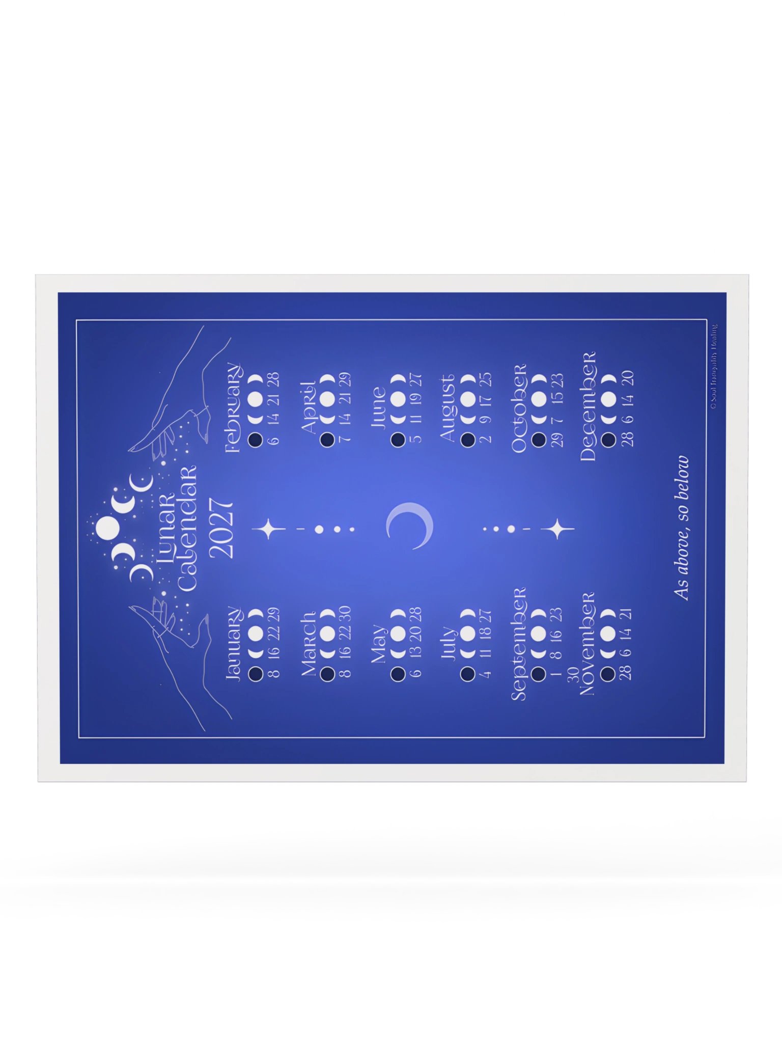 2027 Lunar Calendar 🌙 As Above, So Below product image (6)
