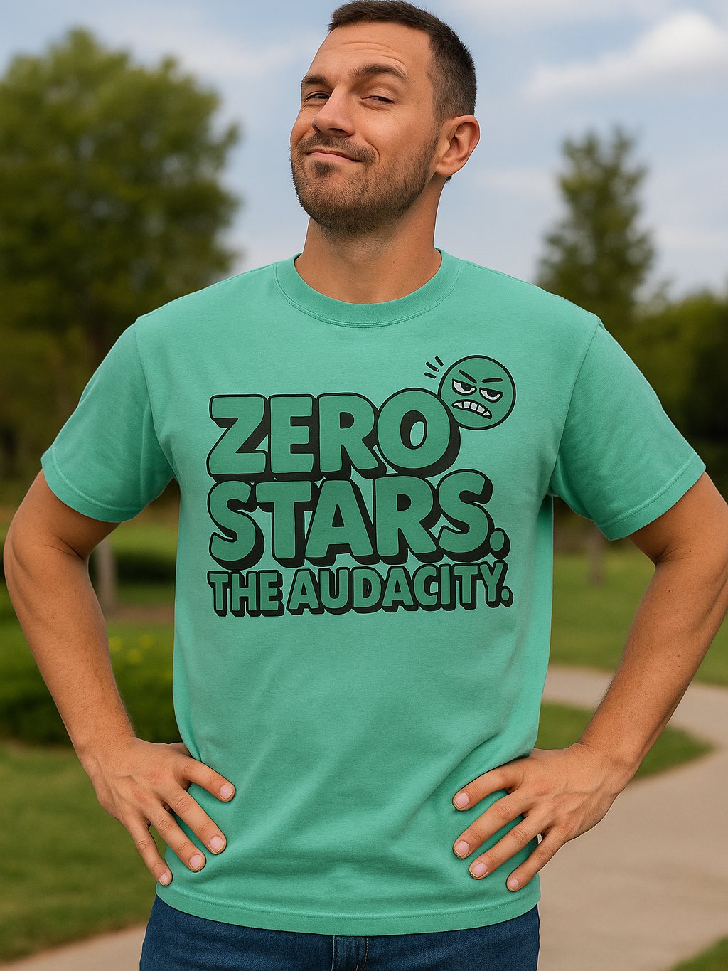 Zero Stars. The Audacity. Tee product image (1)
