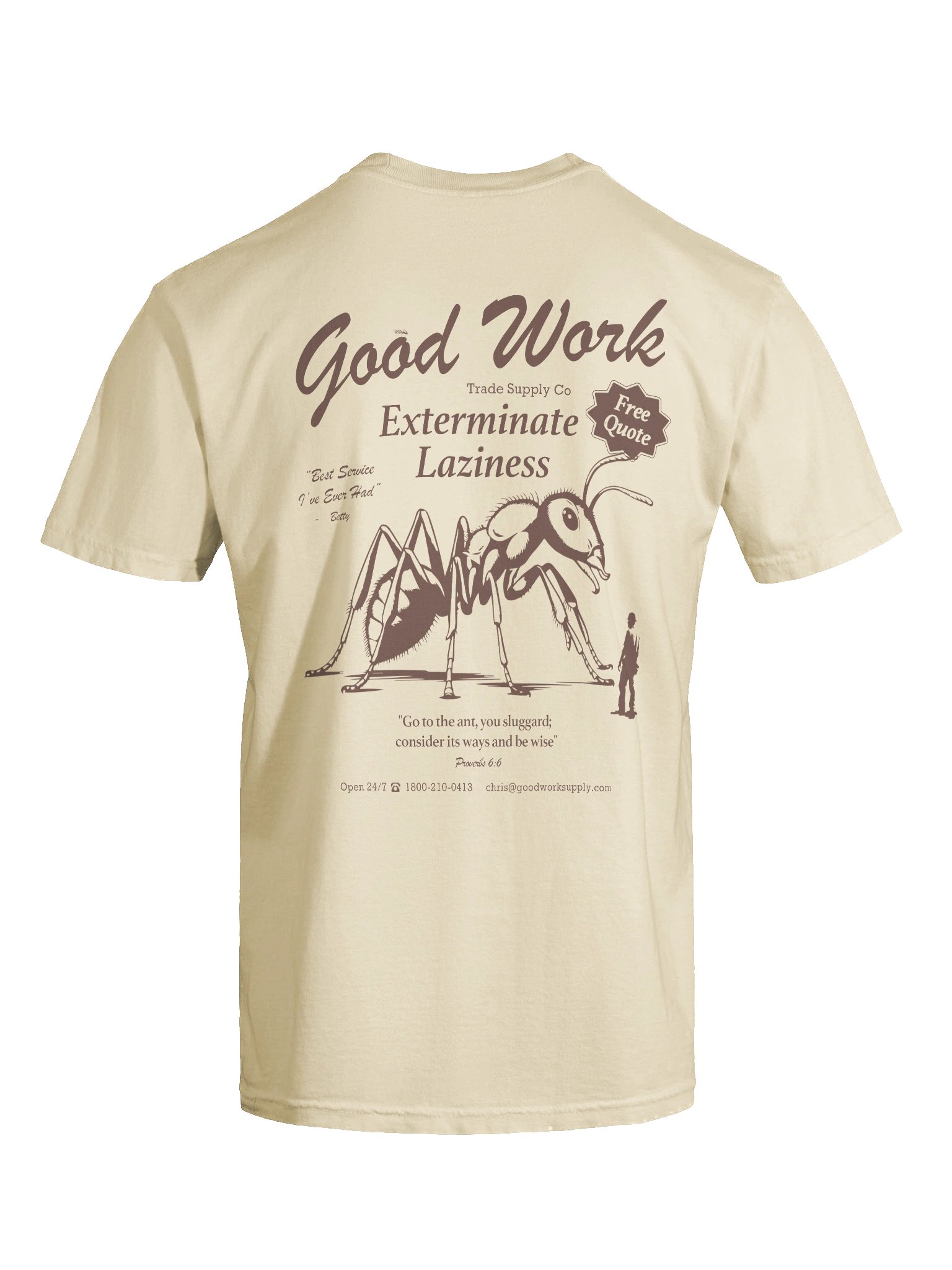 Exterminator Ant Tee (Cream) product image (9)