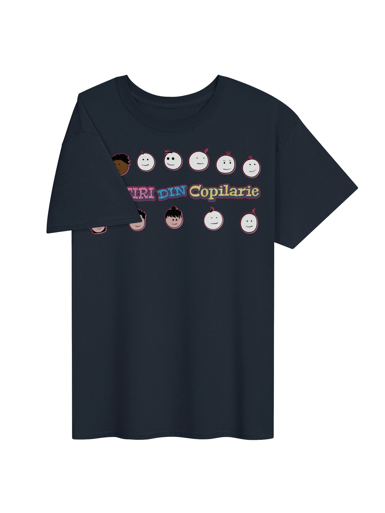 👕 Tricou Bleumarin Damă „Amintiri Din Copilărie” – Personajele product image (3)