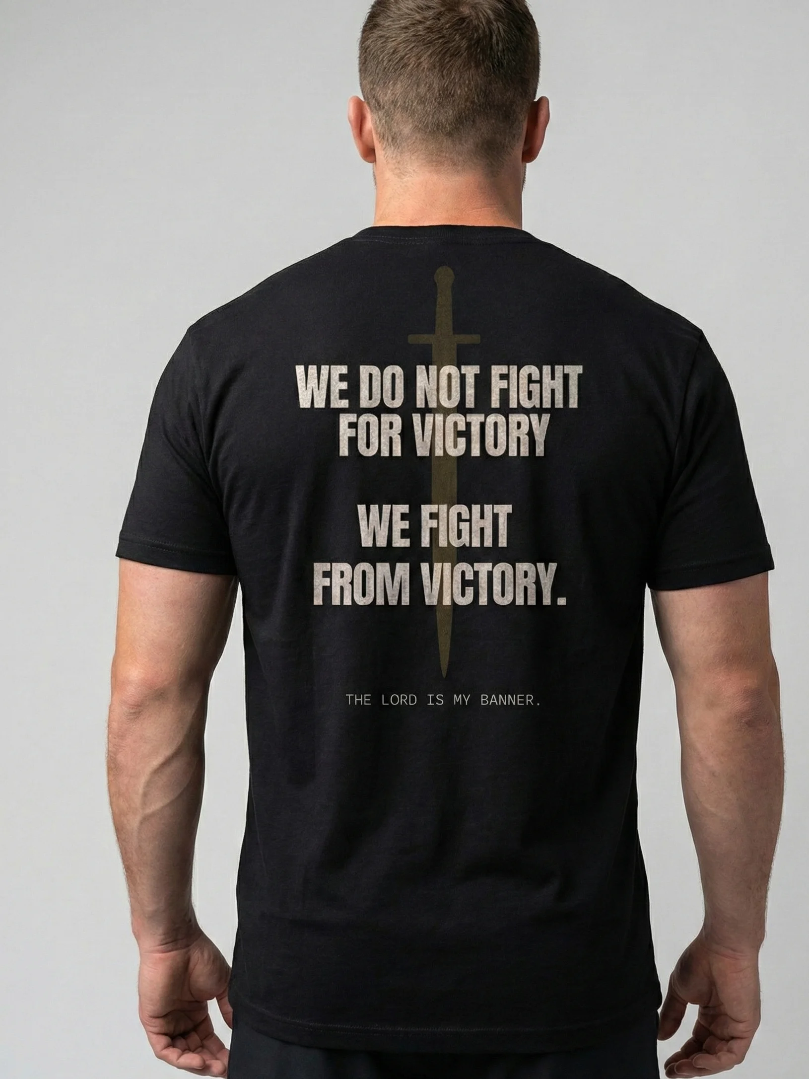 Jehovah Nissi "Victory Standard" Heavyweight Tee + Free Prayer Guide product image (5)