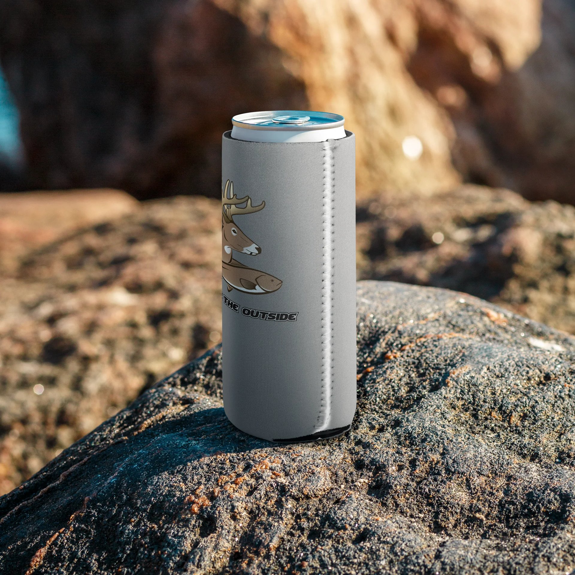 Grey W/ Brown ITO Coozie product image (16)