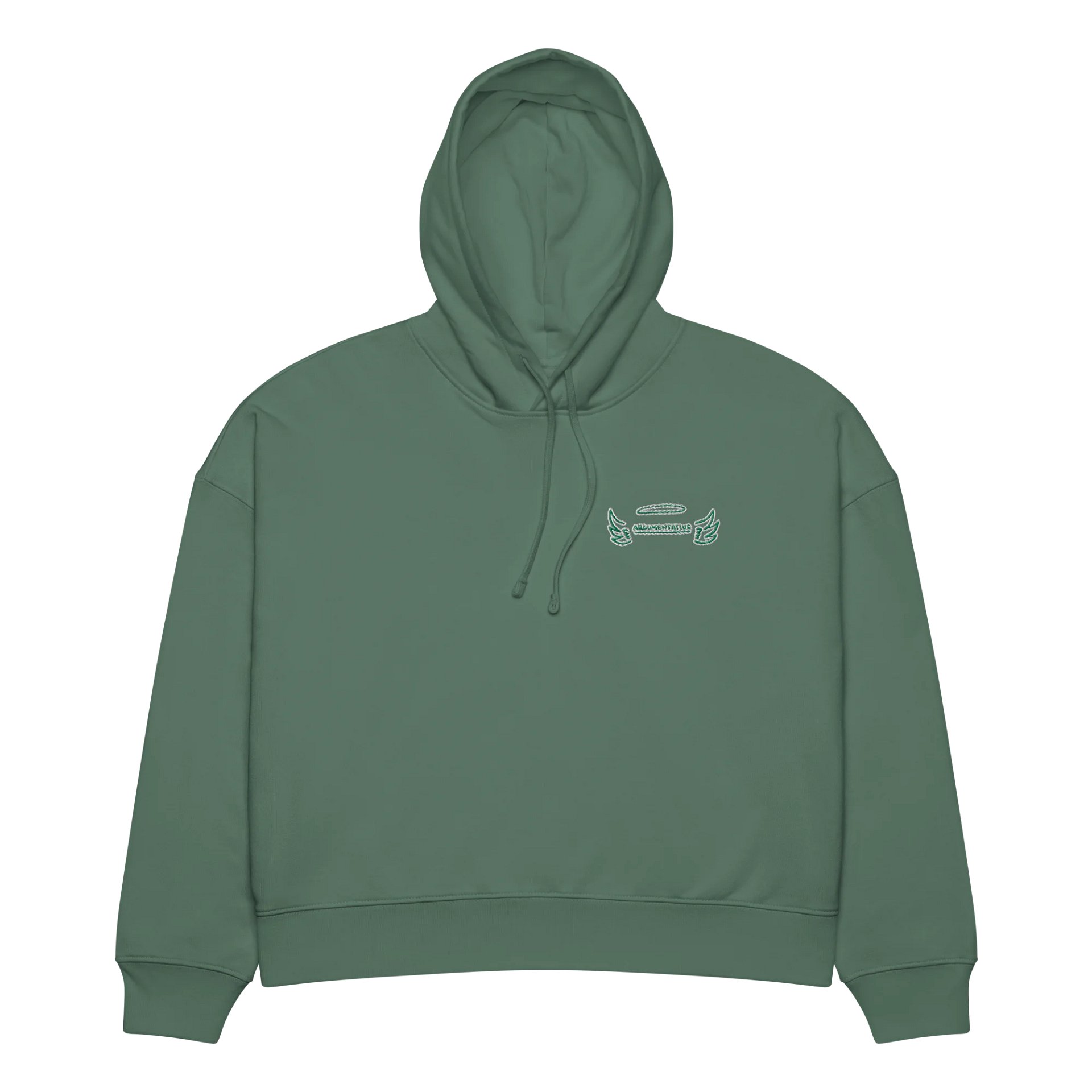 ANGELIC (green and white) women's retro fit crewneck product image (3)