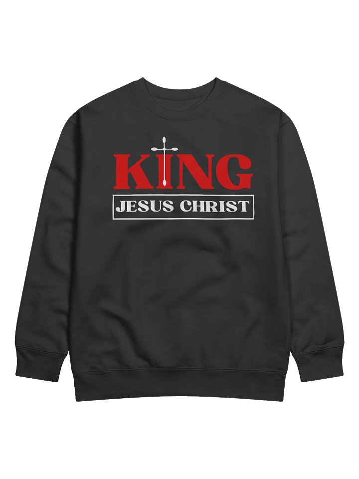 King Jesus Christ Christian Sweater | Faith-Filled Winter Apparel for Believers | Raise2shine product image (2)