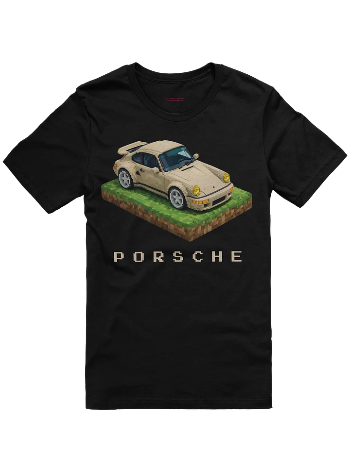 Grey Porsche 964 Ruf Automobile Ultimate "Wolf" Voxel Art Shirt (Pixel, Retro, Minecraft) product image (1)