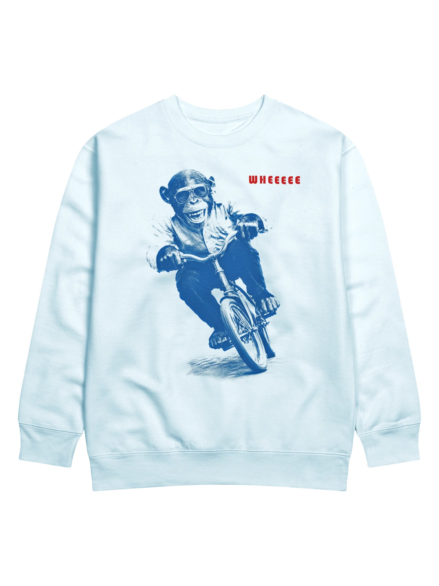 WHEEEEE Chimp Riding Bicycle Premium Sweatshirt product image (59)