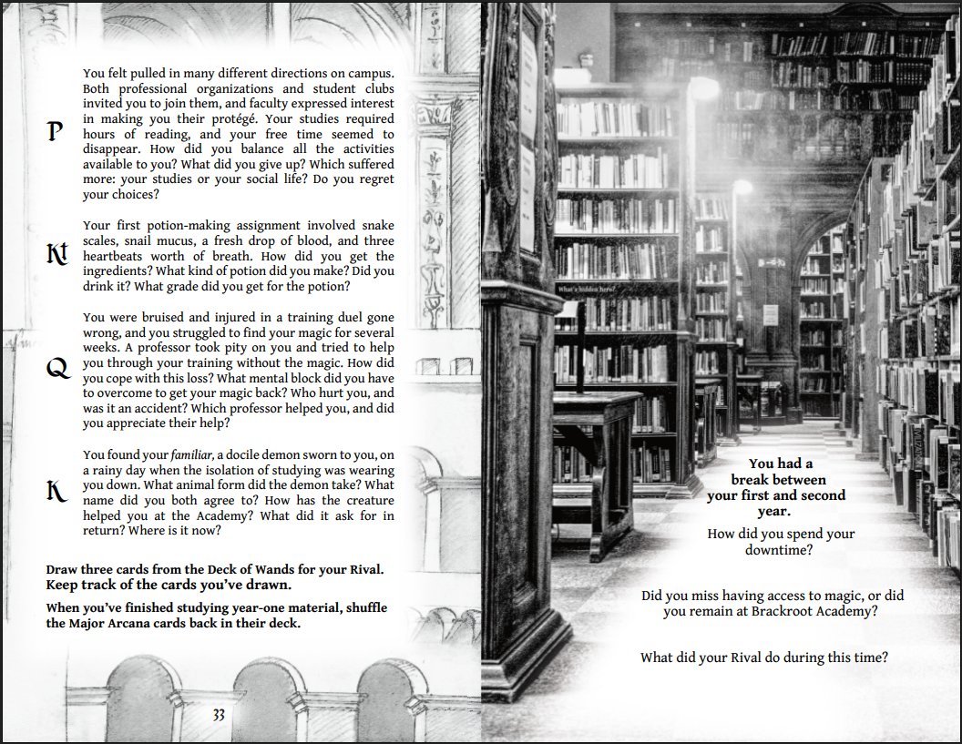 (Digital) Tangled Blessings: A 1-2 Player Magical School Horror Tabletop RPG product image (4)
