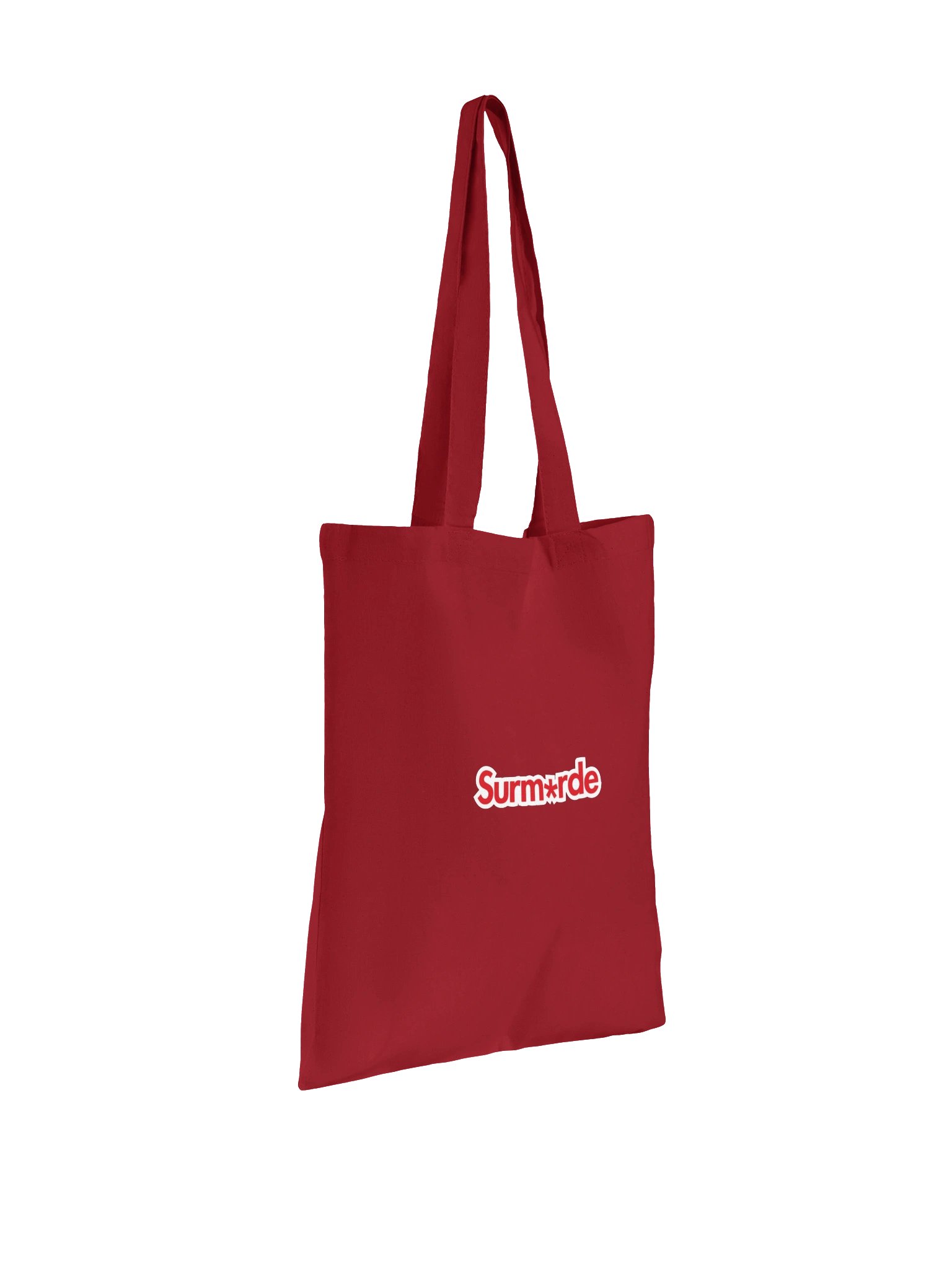 TOTE BAG ROUGE "SURM*RDE" product image (3)