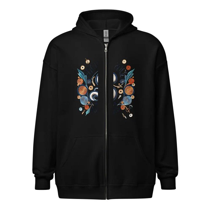 Quillwork Symmetry Zip Hoodie product image (1)