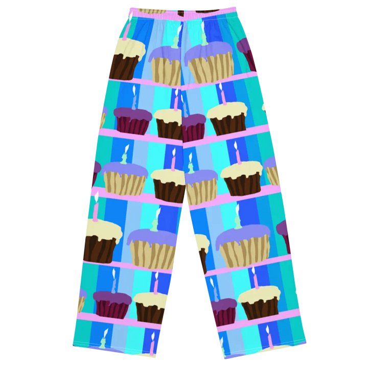 Cupcakes Pattern Wideleg Pants product image (1)