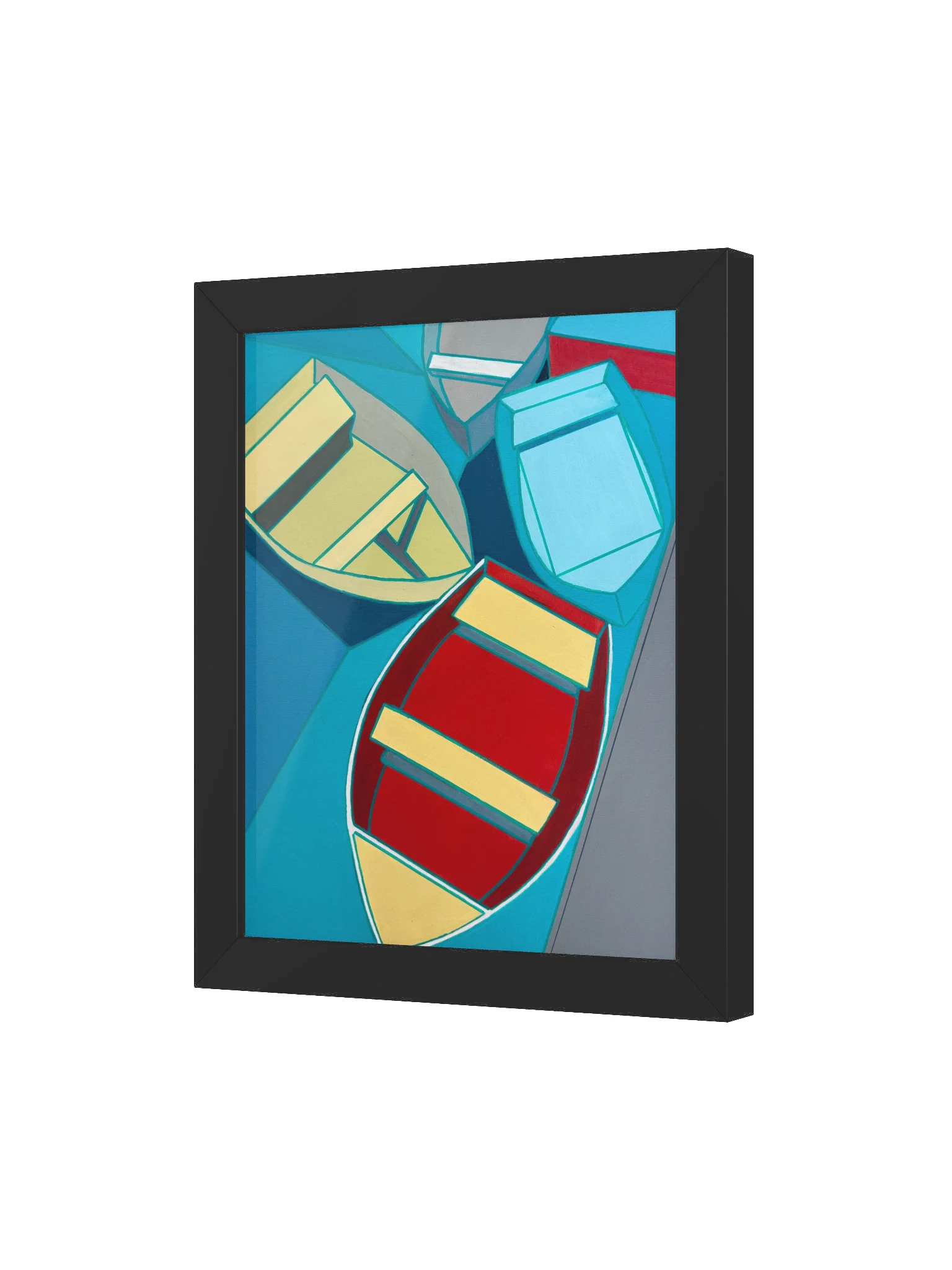 Print with Frame: Row Boats #1 product image (3)