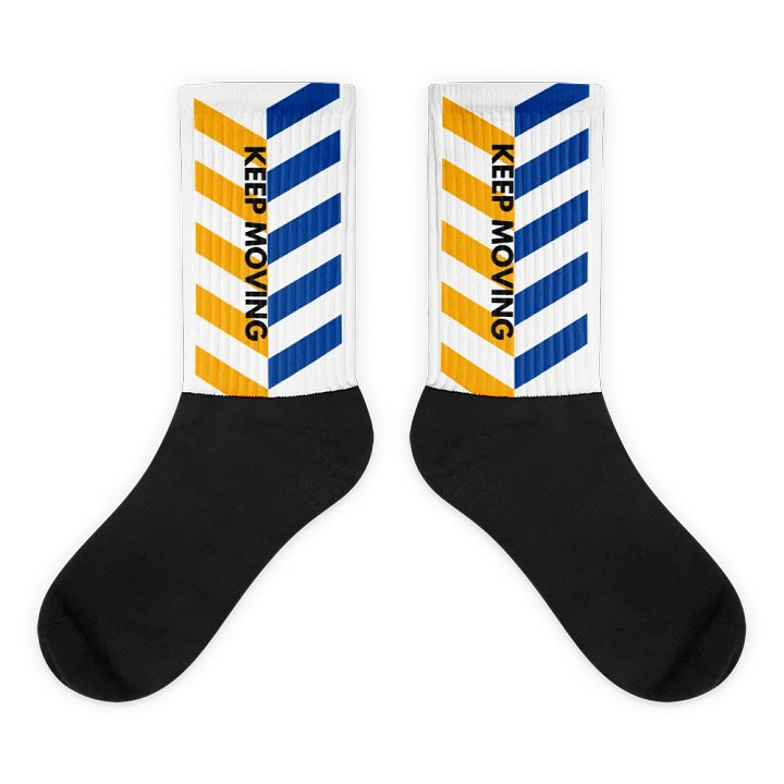 Vibrant Chevron Motivation Socks product image (1)