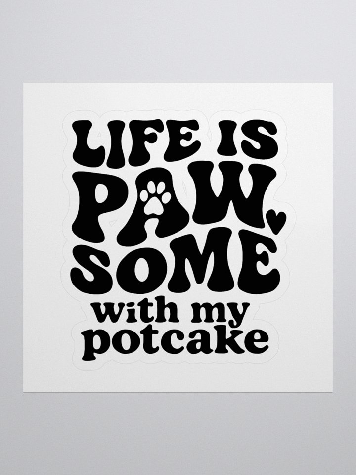 Pawsome Potcake Sticker product image (1)