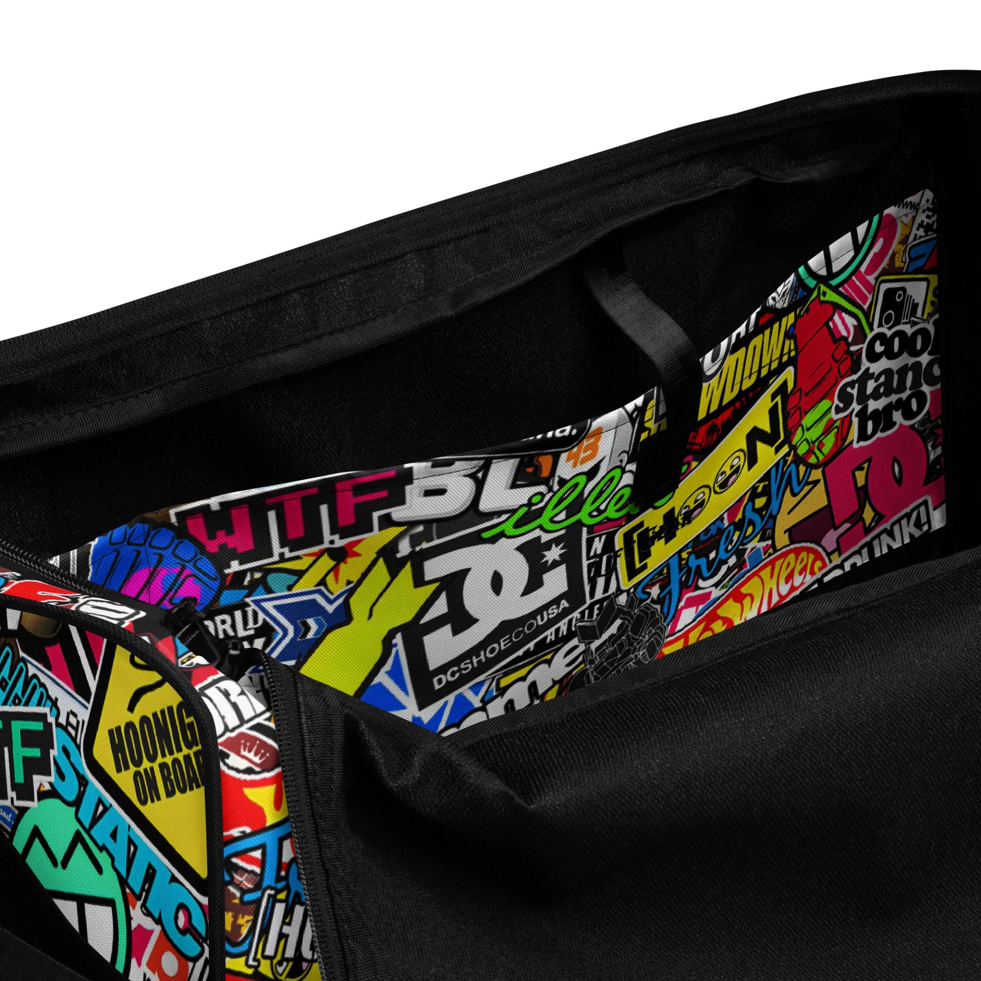 Sticker Bomb All-Over Print Duffle Bag product image (7)