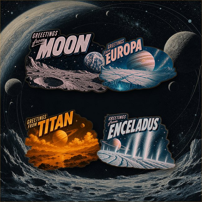 Greeting from Moons t-shirts