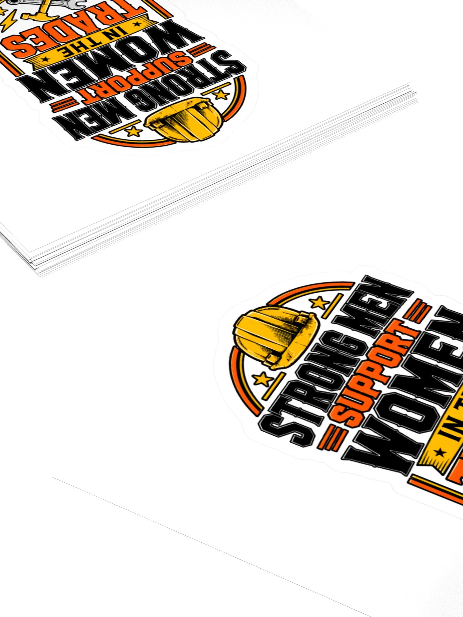 Strong Men Support Women in the Cut Out Trades Sticker product image (11)