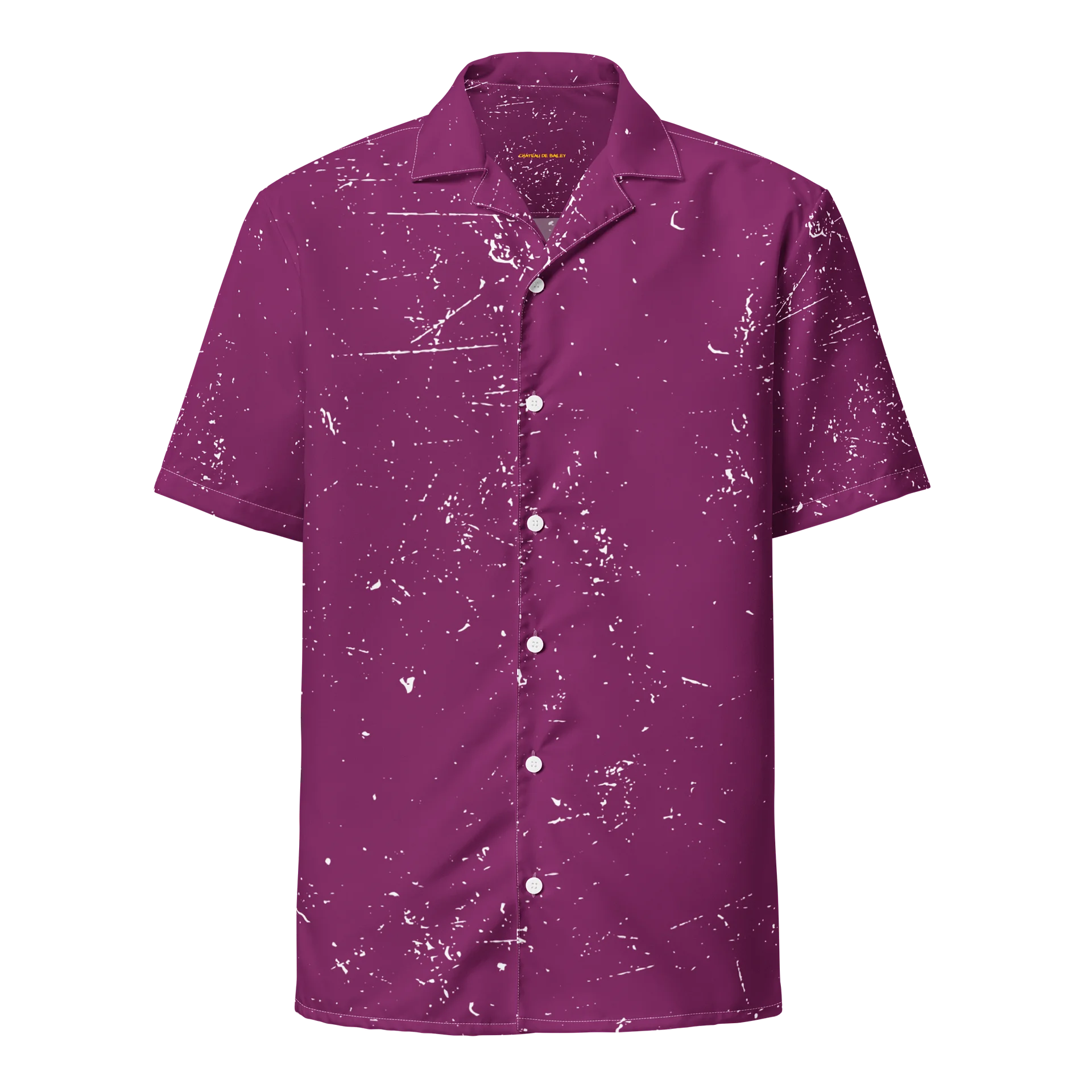 "A39" Magenta Speckle Hawaiian Shirt product image (1)