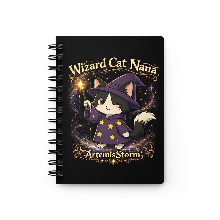 Wizard Cat Nana Spiral Bound Journal product image (1)